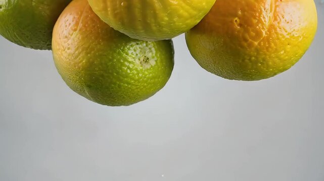 vibrant 4K vertical video loop ripe green orange pomelos falling top captured ultrahighdefinition clarity alpha matte ideal food nature