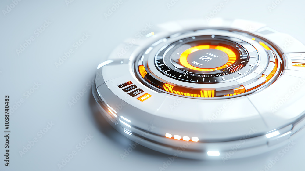Poster futuristic smart home control interface revolutionizing home automation with intuitive design and se