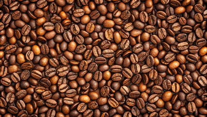 Fototapeta premium Seamless Texture of Roasted Coffee Grounds, Realistic Patterns, Natural Colors, Soft Lighting, High Resolution