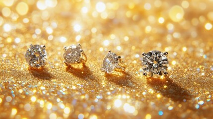 Elegant Collection of Jewelry Featuring Mixed Platinum and Gold Pieces Generative AI