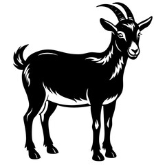 Goat vector silhouette 