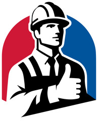 Vector mechanic logo illustration.