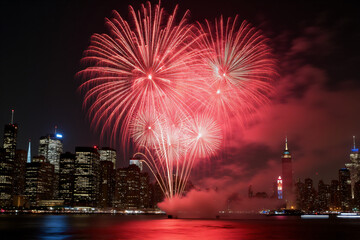 fireworks light new york july fourth independence day celebrations everywhere america