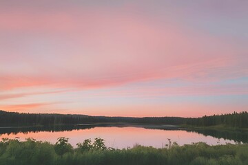 Obraz premium sunrise over the river