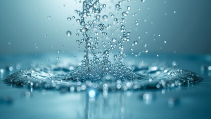 Shimmering bubbles ascend in clear water reflecting light