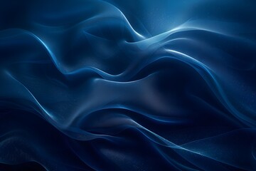 Obraz premium A close up of a wave of blue fabric
