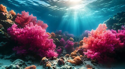 Vibrant Underwater Coral Reef