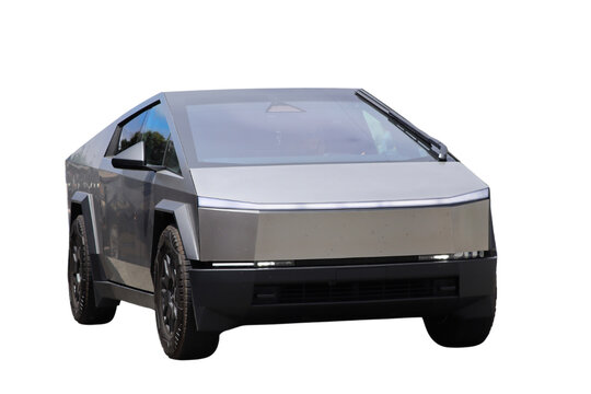 Tesla Cybertruck on Transparent Background