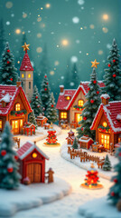 vibrant little christmas villages bring festive cheer holiday season celebrations home special cards