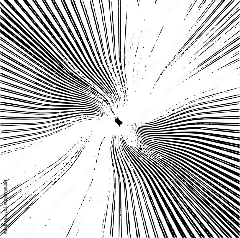 Poster circular starburst explosion texture. distressed uneven grunge background. abstract vector illustrat