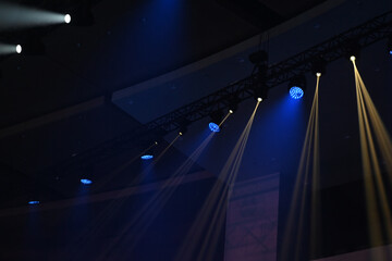 light, night, spotlight, stage, design, concert, technology, music, projector, lamp, club, 3d, space, digital, blue, show, party, business, illustration, dark, theater, interior, bright, disco, art