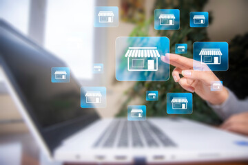 Franchise business concept, franchise network business marketing