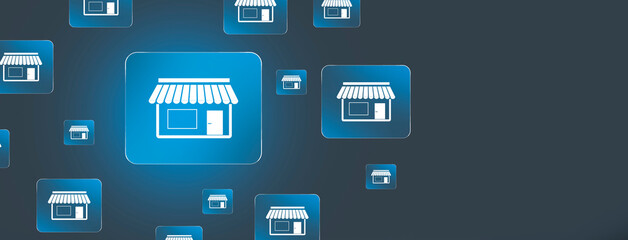 Fototapeta premium Franchise business concept, franchise network business marketing