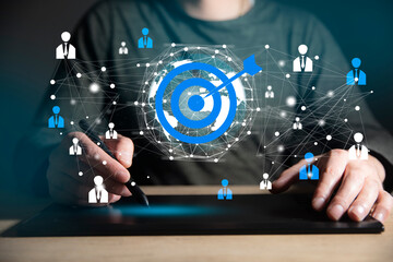 Population sampling for business research, concept