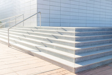 Contemporary architecture. Stairway to the office.