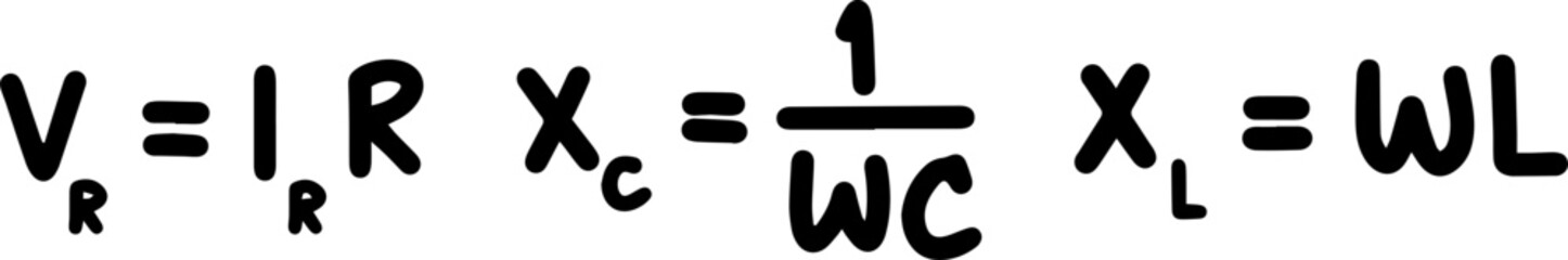 alternating current Equations electrical physics formula