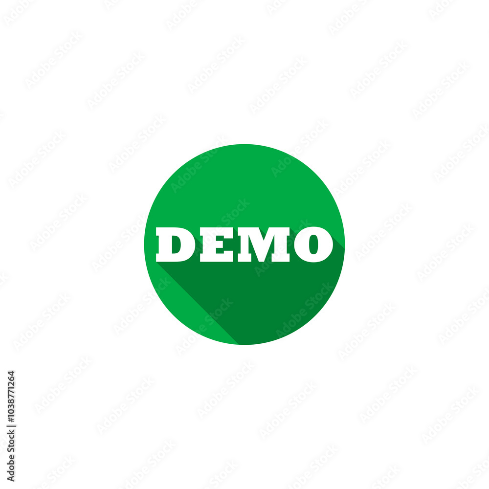 Poster demo icon isolated on transparent background