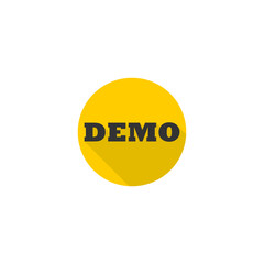 Demo icon isolated on transparent background