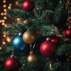 Bright decorations celebrate the joy of the season