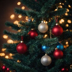 Bright decorations create a warm holiday ambiance