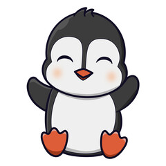Cute penguin illustration
