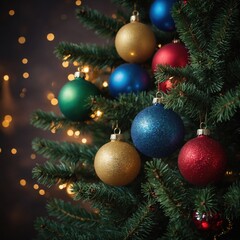 Bright decorations enhance the holiday spirit