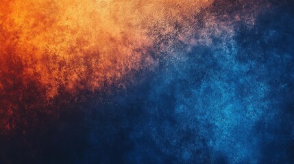 Fototapeta premium A vibrant abstract background blending warm orange and cool blue tones.