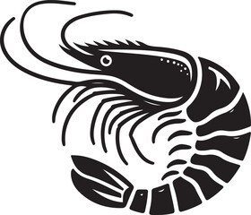 Shrimp illustration design