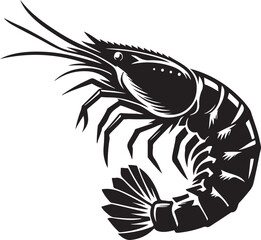 Shrimp illustration design