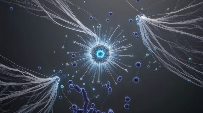 Abstract Visualization of a Neural Network with Complex Synaptic Connections
