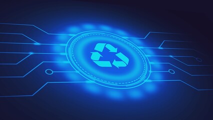 ESG Environmental Social Governance concept. Technology, Internet and network concept. 3d illustration