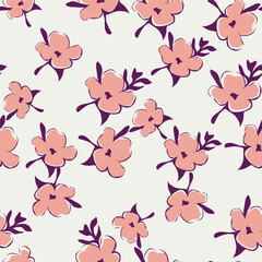 Abstract elegance pattern with floral background.