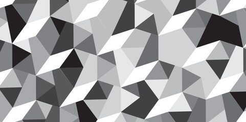 Triangular Geometric Seamless Pattern. Polygon background illustration vector design. Abstract color Low-Polygones Generative Art background illustration. Vector seamless geometric polygon pattern.