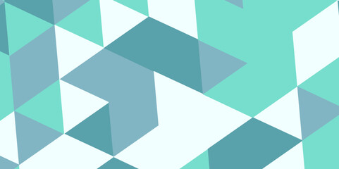 Obraz premium Triangular Geometric Seamless Pattern. Polygon background illustration vector design. Abstract color Low-Polygones Generative Art background illustration. Vector seamless geometric polygon pattern.