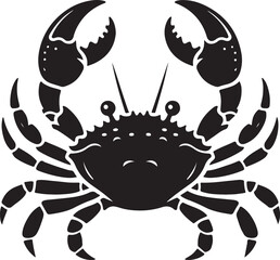 Crab silhouette vector art