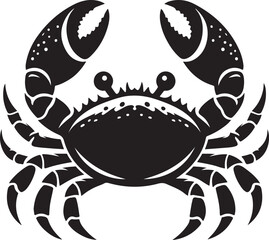 Crab silhouette vector art