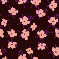 Abstract elegance pattern with floral background.