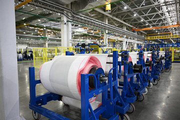 Tire industry, tire production, tire warehouse, industry, metal, construction, tire factory, warehouse, tires, building, truck tires, passenger tires, tire fitting equipment, automobile tires, machine