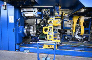 Tire industry, tire production, tire warehouse, industry, metal, construction, tire factory, warehouse, tires, building, truck tires, passenger tires, tire fitting equipment, automobile tires, machine