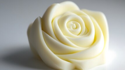Sculpted Rose Soap: A soap shaped like a blooming rose, a work of art. 