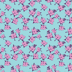 Abstract elegance pattern with floral background.