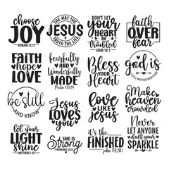 Fototapeta premium 16 Christian SVG Design Bundle