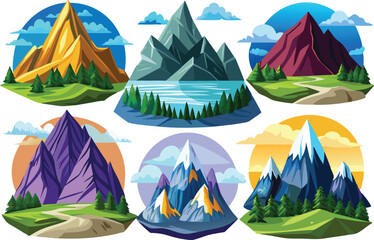 Mountain clipart vector