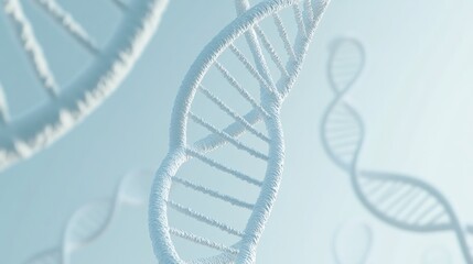 DNA Double Helix - Abstract Science Illustration