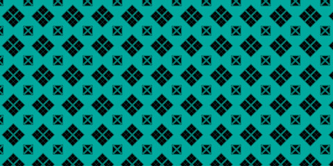 Seamless pattern design with geometric shape | Modern geometric pattern design for texture, banner, presentation, web, flyer, futuristic | Sky-blue color vector pattern design with square and triangle