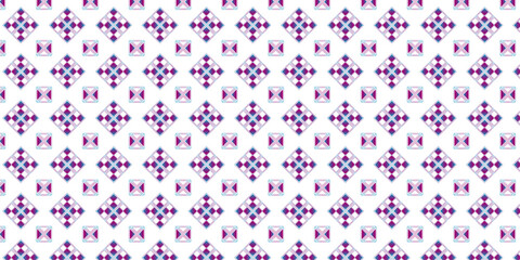 Seamless pattern design with geometric shape | Modern geometric pattern design for texture, banner, presentation, web, flyer, futuristic | Red color vector pattern design with square and triangle