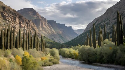 landscape in the mountains