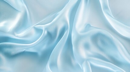 Fototapeta premium Abstract Blue Silk Fabric