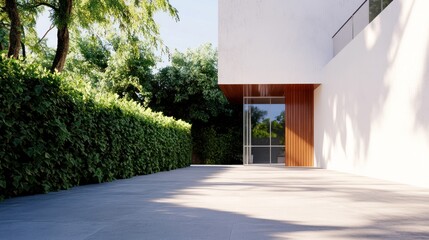 Obraz premium Modern Minimalist Home with Patio