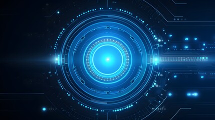 Fototapeta premium blue Abstract technology background circles digital hi-tech technology design background. concept innovation. vector illustration